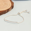 925 Sterling Silver Rope Chain Adjustable Bolo Bracelet for Women and Girls