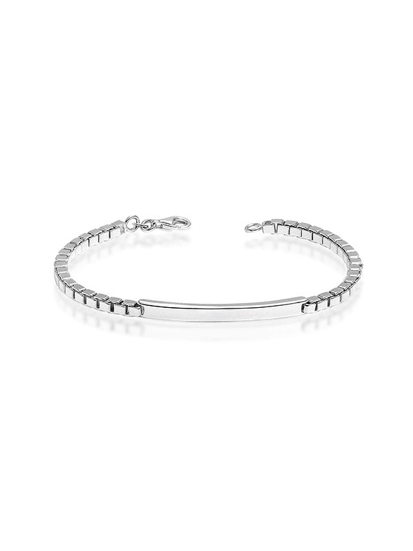 ID Bar Box Chain Bracelet for Men