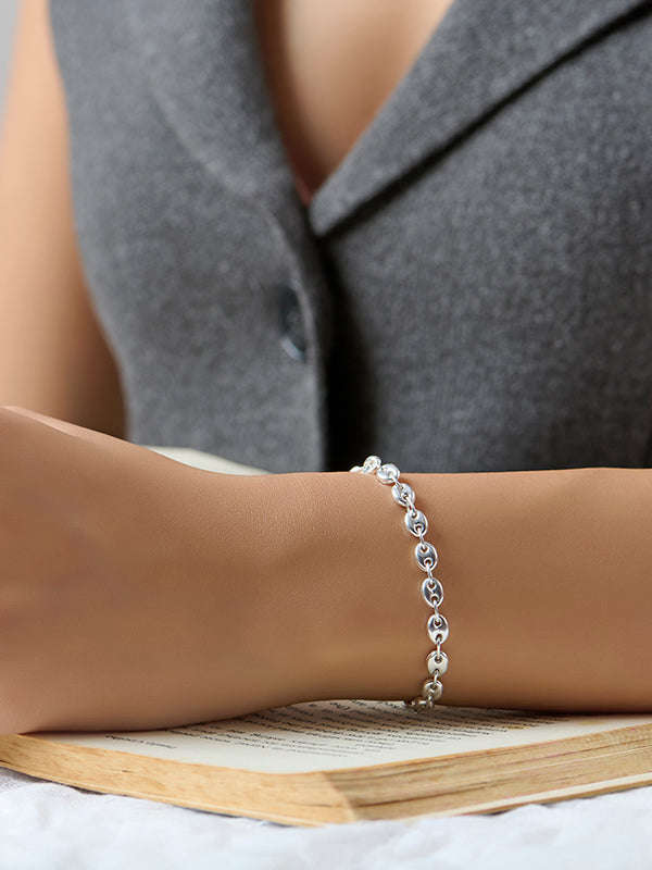 Silver Mariner Link Bracelet