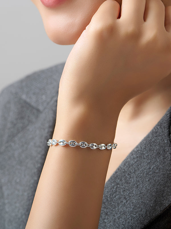 Silver Mariner Link Bracelet