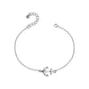 925 Sterling Silver Handmade Nautical Adjustable Anchor Charm Cable Chain Bracelet for Women