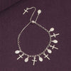 925 Sterling Silver Virgin Mary Rosary Miraculous Medal Cross Charm Adjustable Link Chain Bracelet for Women Teen