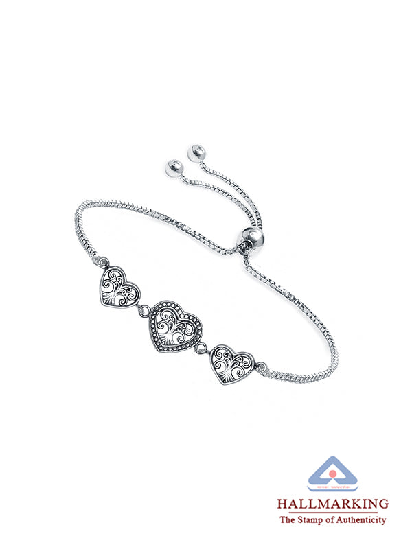 Intricate hearts Adjustable Bracelet