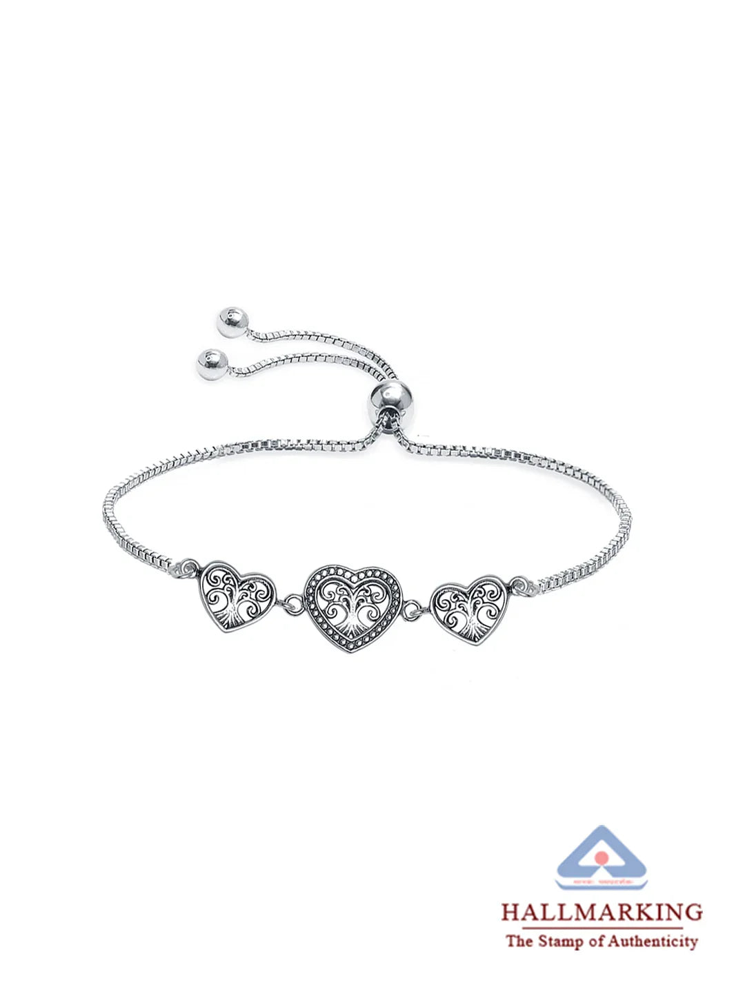 Intricate hearts Adjustable Bracelet