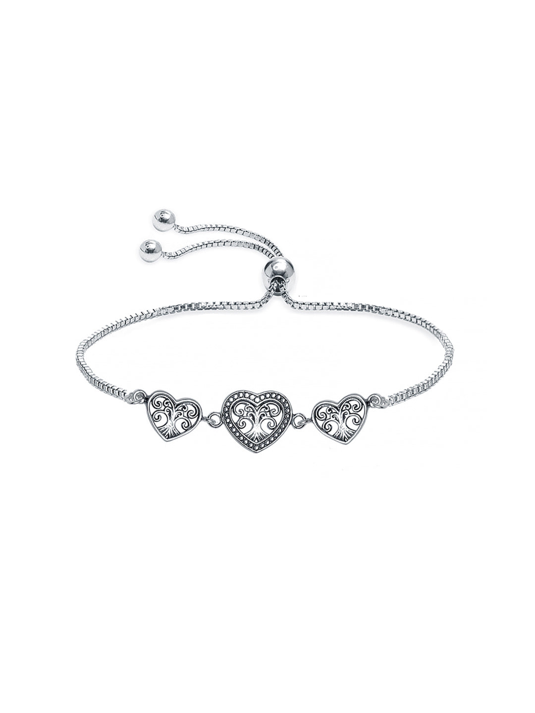 Intricate hearts Adjustable Bracelet
