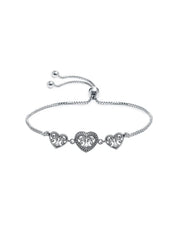 Intricate hearts Adjustable Bracelet