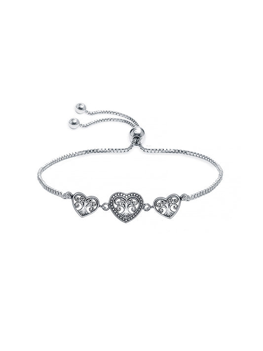 Intricate hearts Adjustable Bracelet
