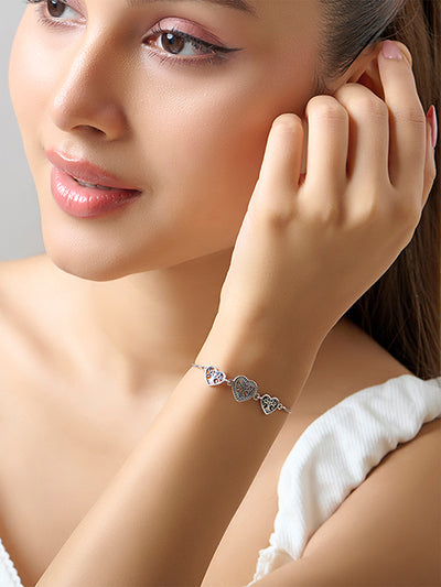 Intricate hearts Adjustable Bracelet