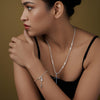 925 Sterling Silver Adjustable Rosary Cross Bead Charm Link Chain Bracelet for Women Teen