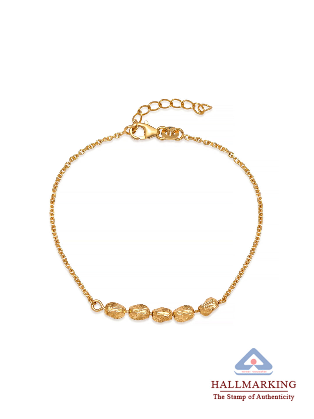Elara Oval Bead Chain Bracelet