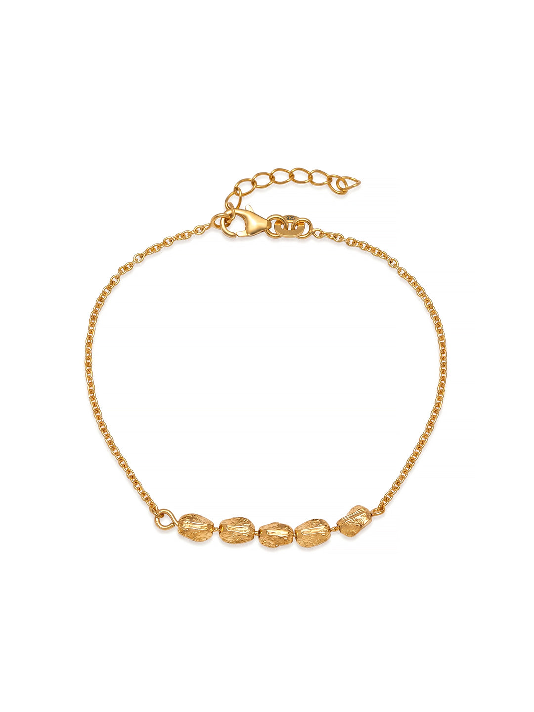 Elara Oval Bead Chain Bracelet