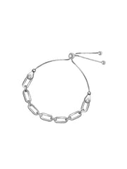 Paperclip Link Sliding Bracelet