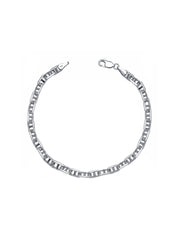 Men's Rhodium Chain Bracelet