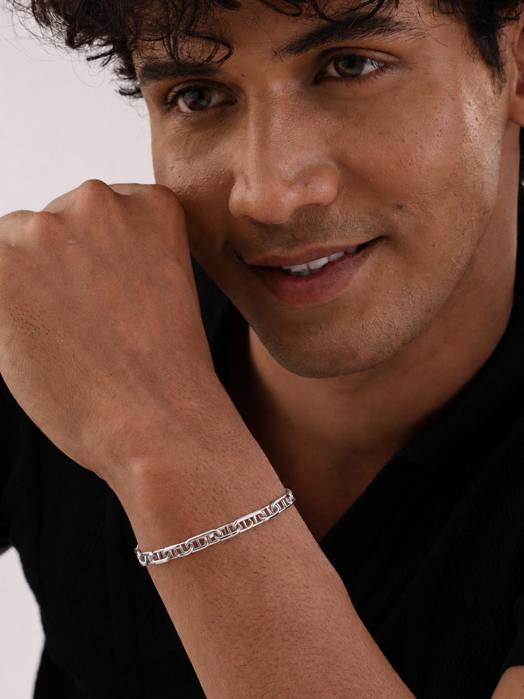 Rowan Chunky Cuff Men's Huggie Hoops - Gift For Brother
