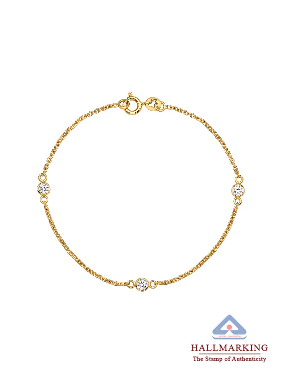 925 Sterling Silver Jewellery | 14K Gold-Plated Bella Loop Bracelet | acpl-ecom.myshopify.com