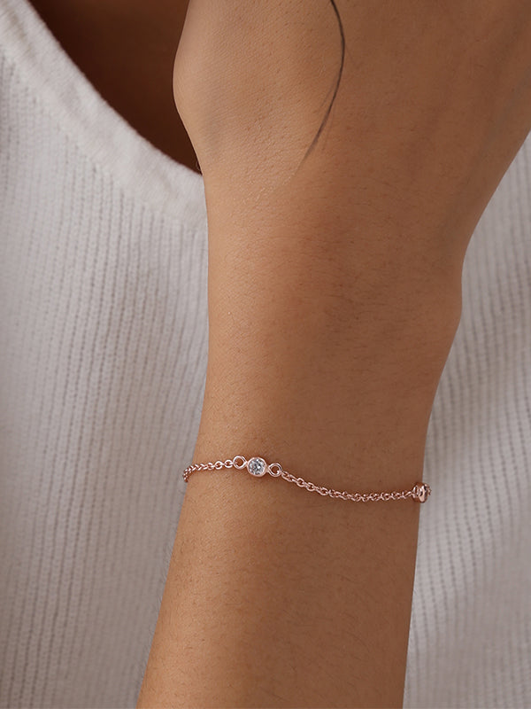 14K Rose Gold-Plated Bella Loop Bracelet