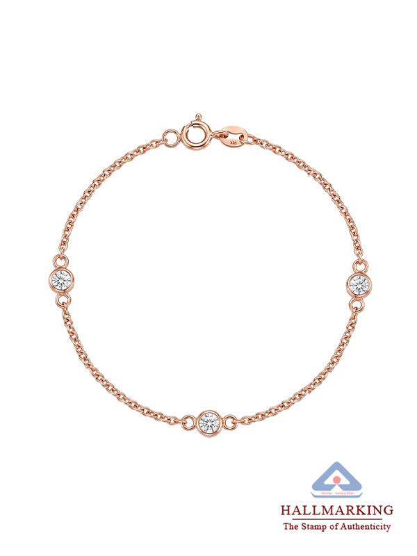 14K Rose Gold-Plated Bella Loop Bracelet - Gifts For Sister