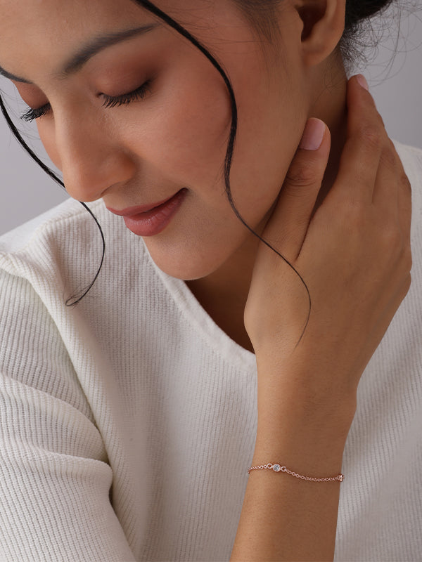 14K Rose Gold-Plated Bella Loop Bracelet - Gifts For Sister