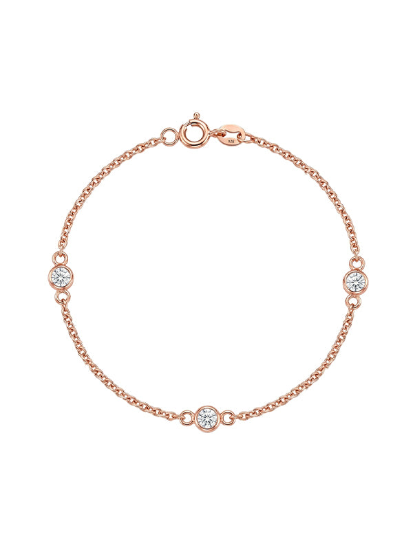 14K Rose Gold-Plated Bella Loop Bracelet