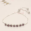 925 Sterling Silver Birthstone Adjustable Sliding Bolo Bracelets for Women and Girls