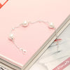 925 Sterling Silver Pearl CZ Bracelet for Women and Girls