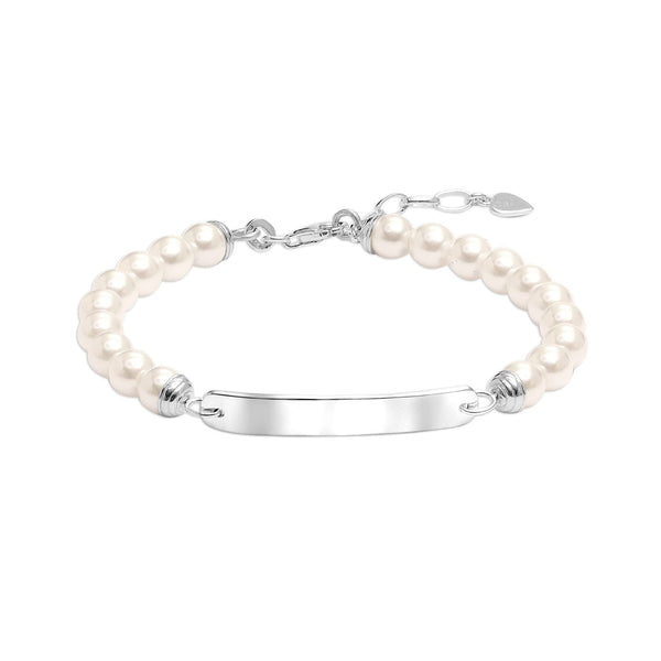 925 Sterling Silver Multi Pearl Bracelet for Women and Girls