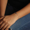 925 Sterling Silver Mother of Pearl Cubic Zirconia Adjustable Malachite Flower Bracelet for Women Teen
