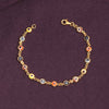 925 Sterling Silver 14K Gold Plated Protection Mixed Colorful Mini Turkish Evil Eye Bracelet for Women Teen