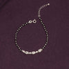 925 Sterling Silver Cubic Zirconia Crystalball Adjustable Hand Wrist Mangalsutra Bracelet for Women