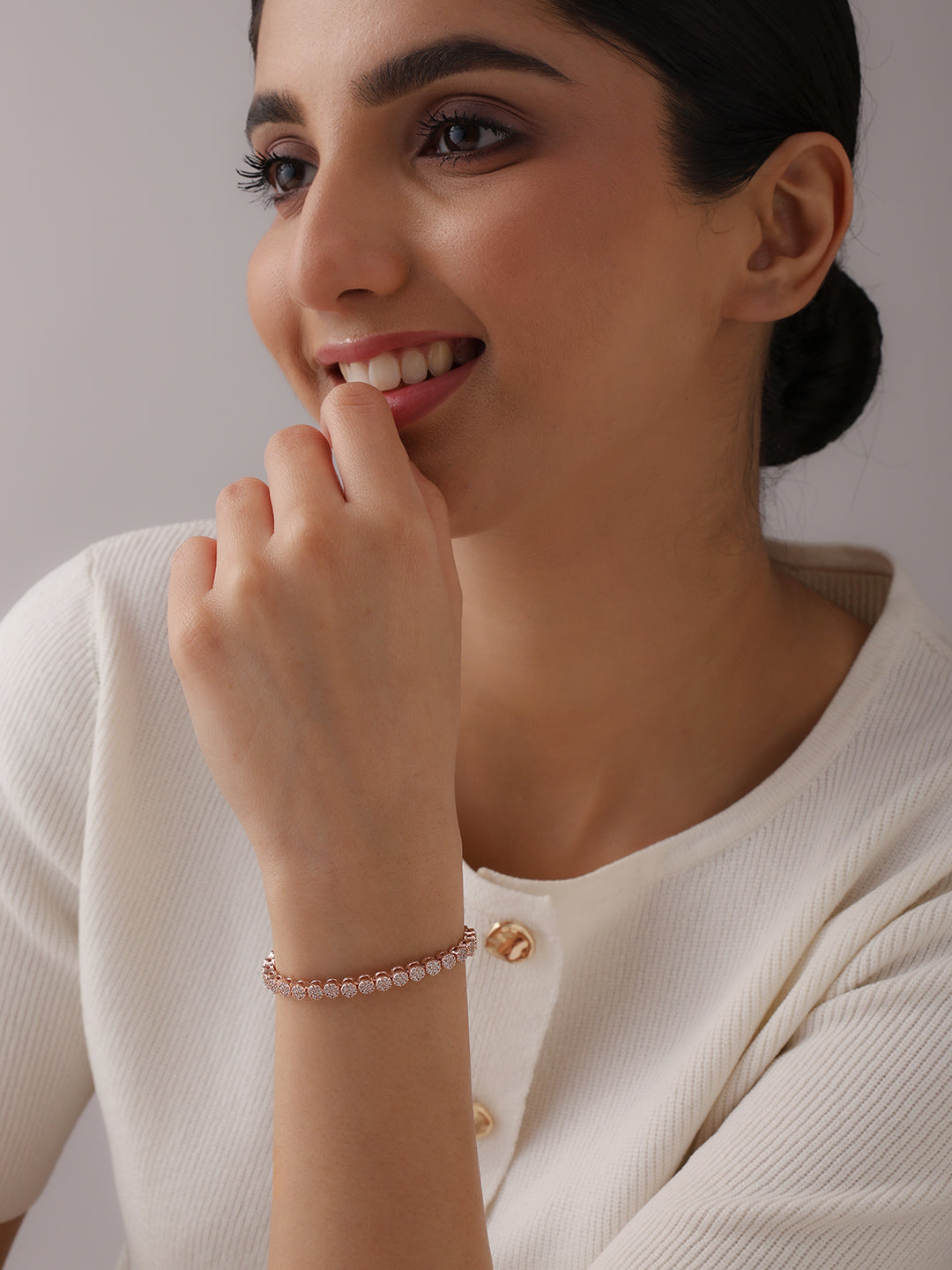 Rose Lumiere Stone Bracelet