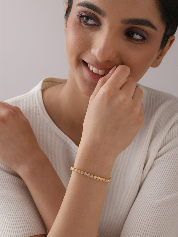Golden Lumiere Stone Bracelet