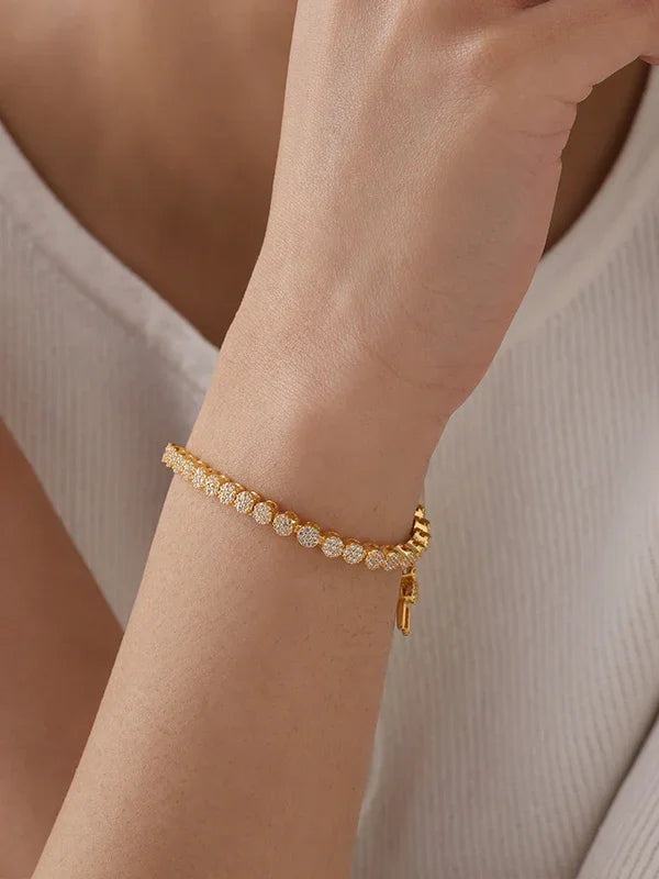 Golden Lumiere Stone Bracelet