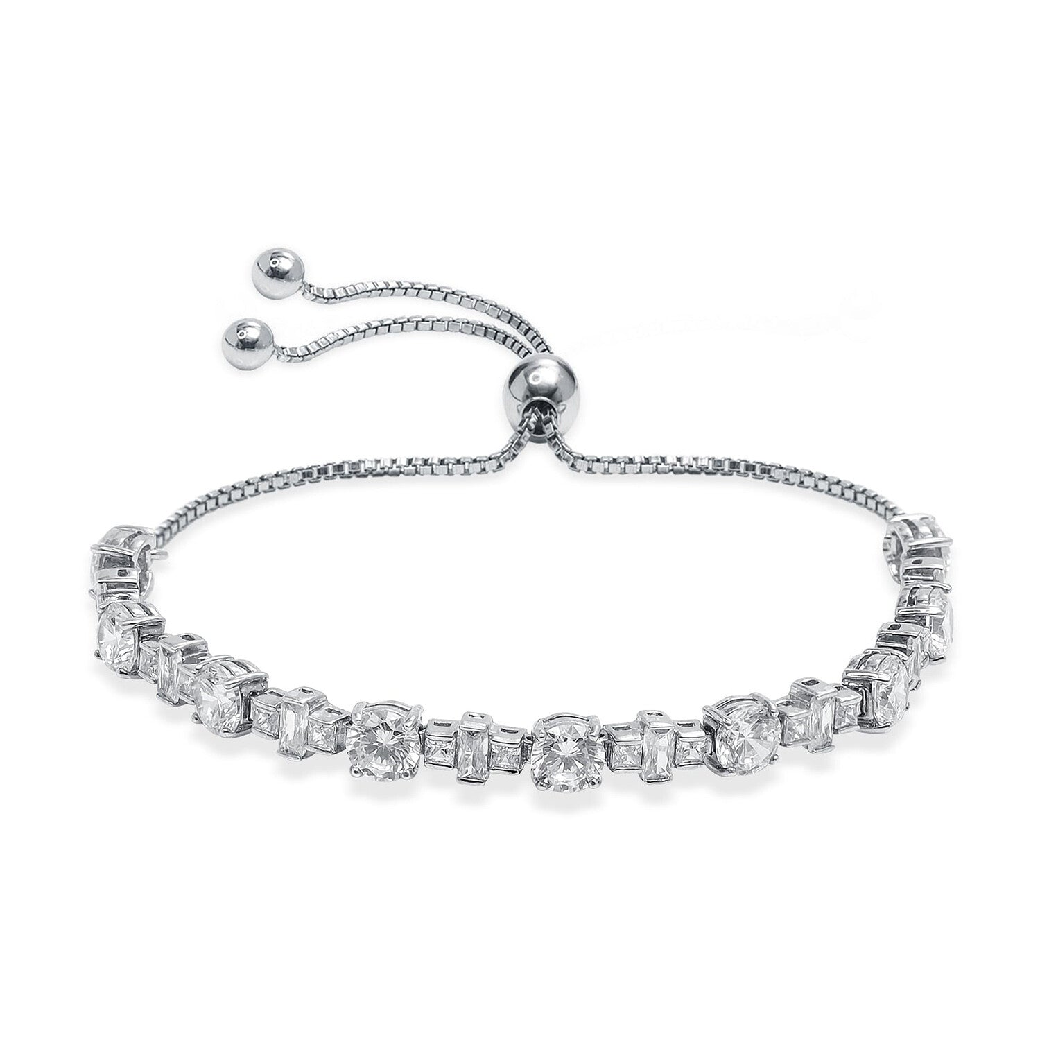 Silver Slider Chain Bracelet