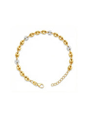 Silver Mariner Two-Tone Link Bracelet