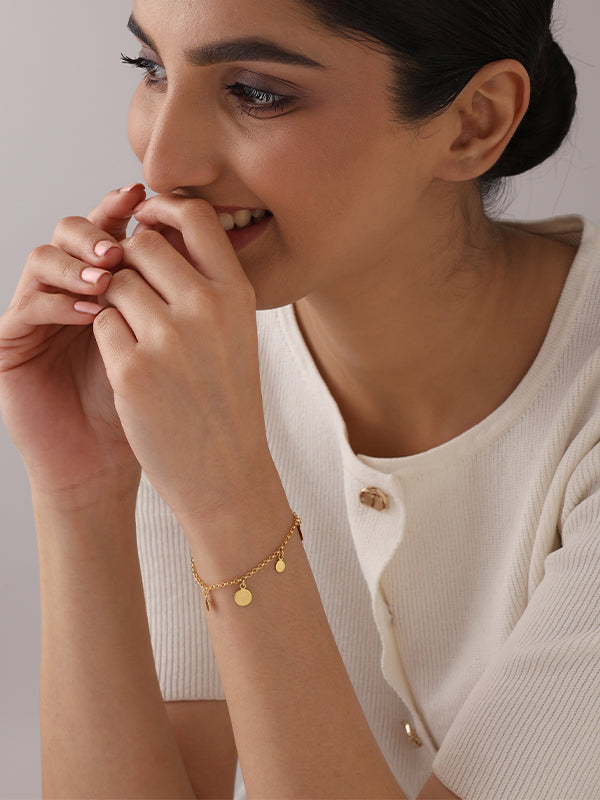 Golden Solis Charm Bracelet