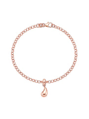 925 Sterling Silver Jewellery | 14K Rose Gold-Plated Teardrop Lyssara Bracelet | acpl-ecom.myshopify.com