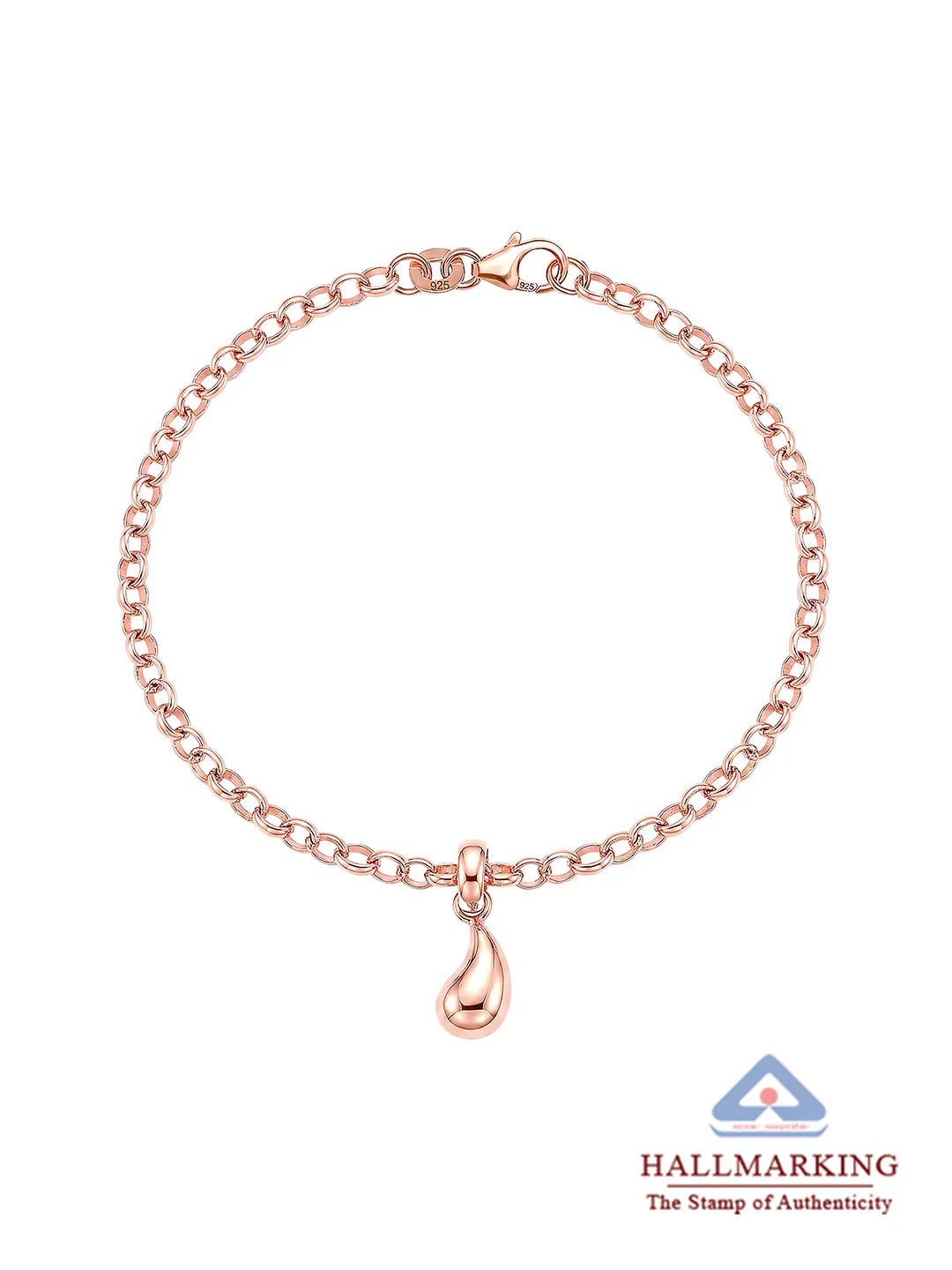 14K Rose Gold-Plated Teardrop Lyssara Bracelet