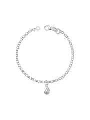 Goccia Teardrop Charm Rolo Women's Bracelet