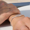 925 Sterling Silver Trinity Celtic Knot Chain Bracelet for Women