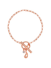 14K Rose Gold-Plated Dewlit Drop Chain Bracelet