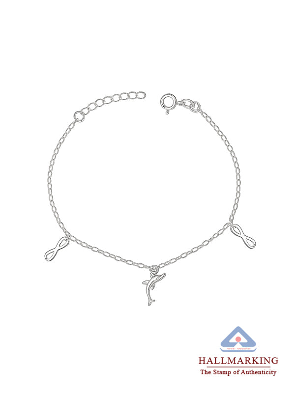 Silver Oceana Infinity Charm Bracelet