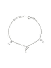 Silver Oceana Infinity Charm Bracelet