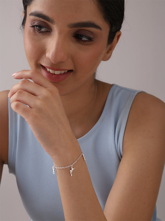Silver Oceana Infinity Charm Bracelet