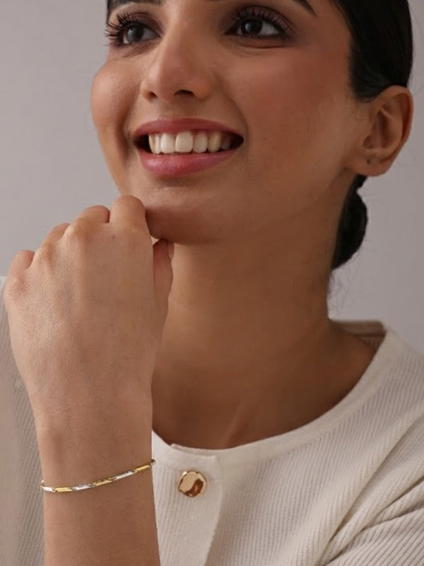 Dual Muse Two-Tone Link Bracelet