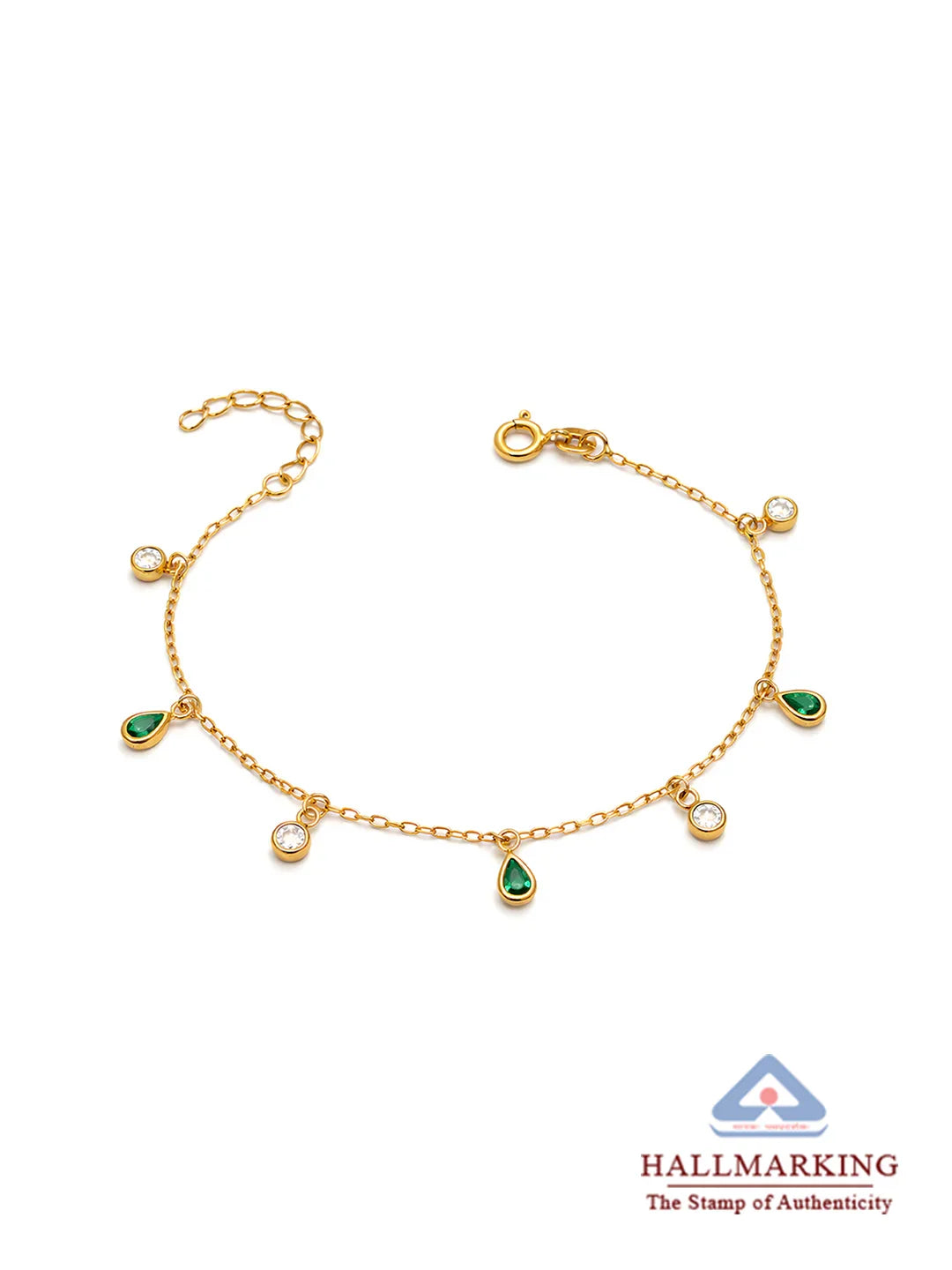 Liora Dual Charm CZ Bracelet