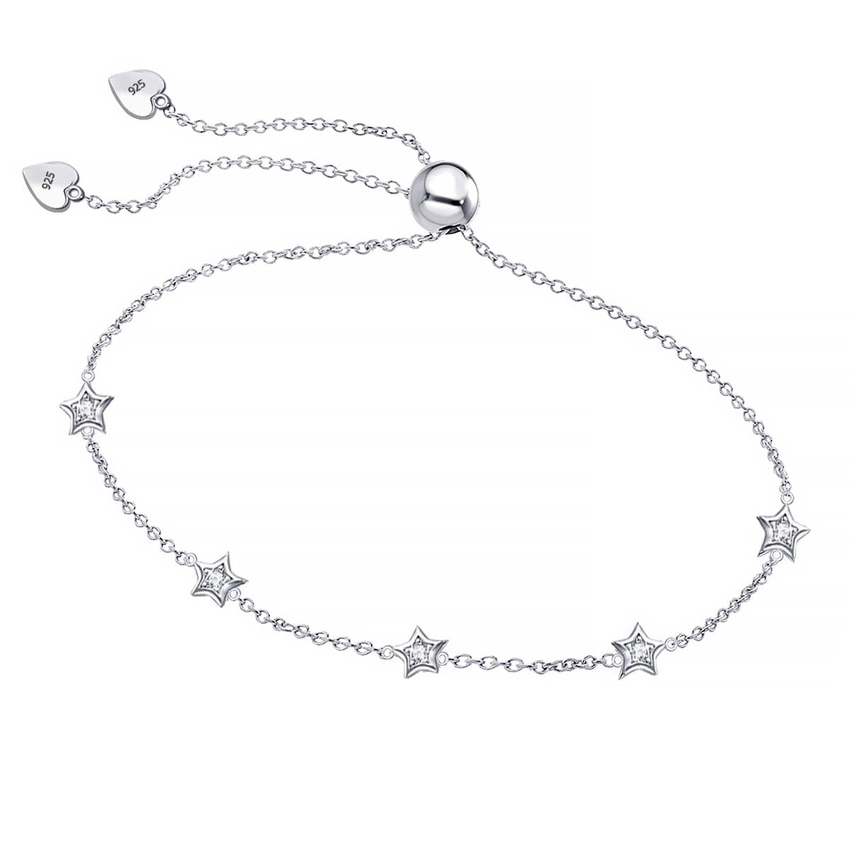 Contemporary Slider Bracelet in Silver