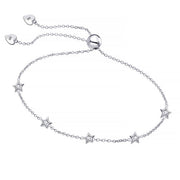 Contemporary Slider Bracelet in Silver