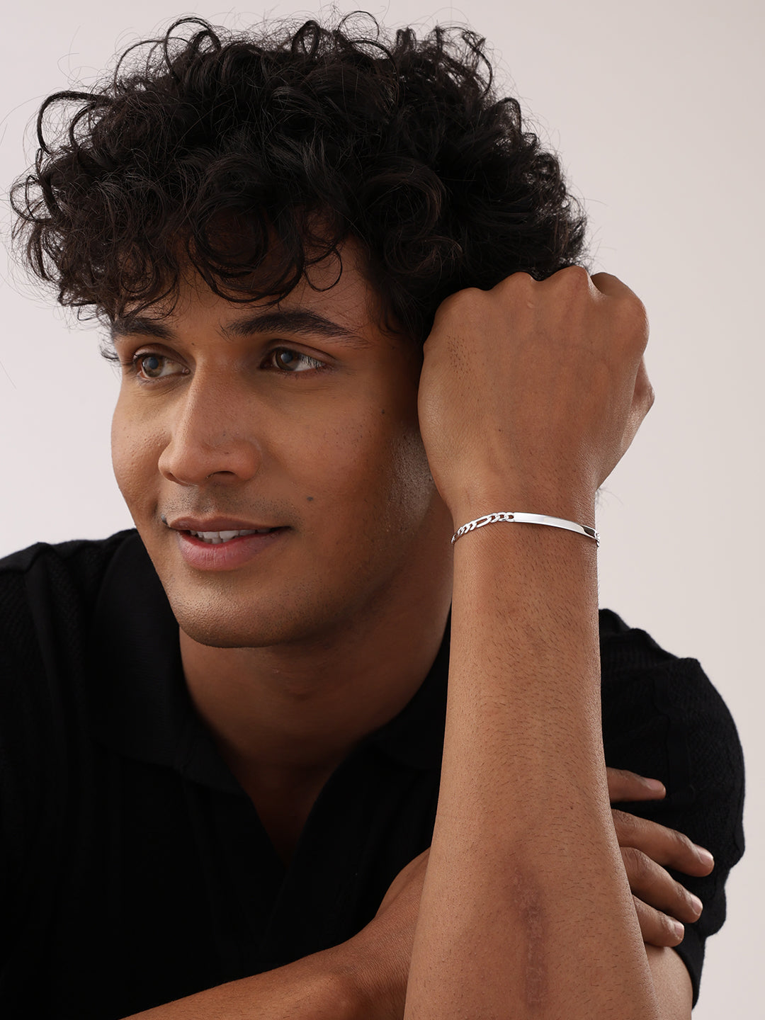 Men's Silver ID Bracelet