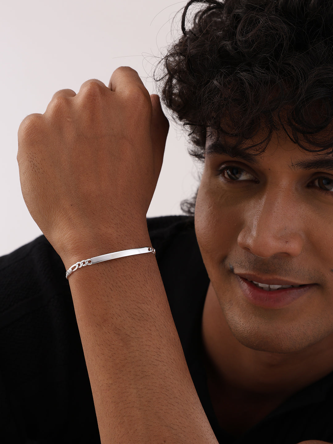 Men's Silver ID Bracelet