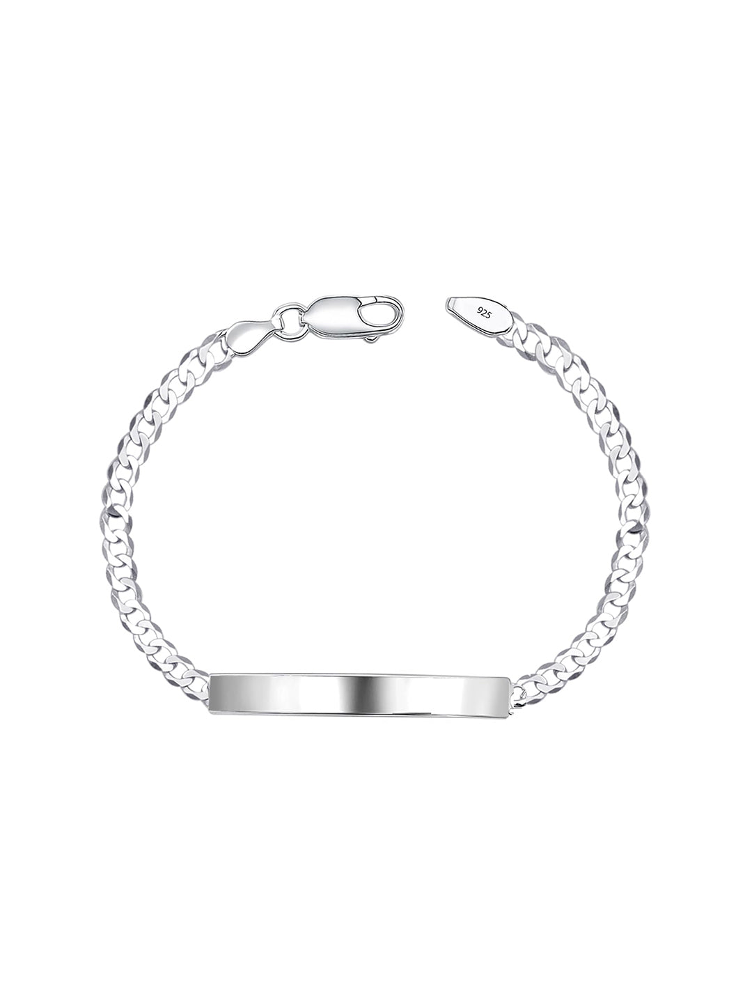 Men's Silver ID Chain Bracelet